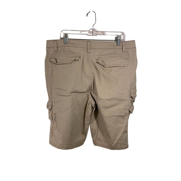 Iron Co. Mens Cargo Shorts 36 Beige - Perfect for Storing Snacks & Secrets - Picture 2 of 9